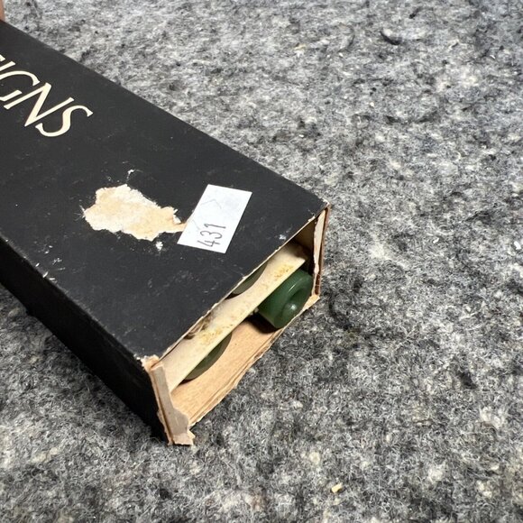 Vintage Dansk Designs France Olive Green 8" Taper Candles Set Of 8 Style 1818 -B - Picture 11 of 13